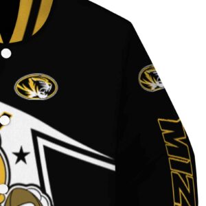 custom missouri tigers mickey football black white jacket premium grade