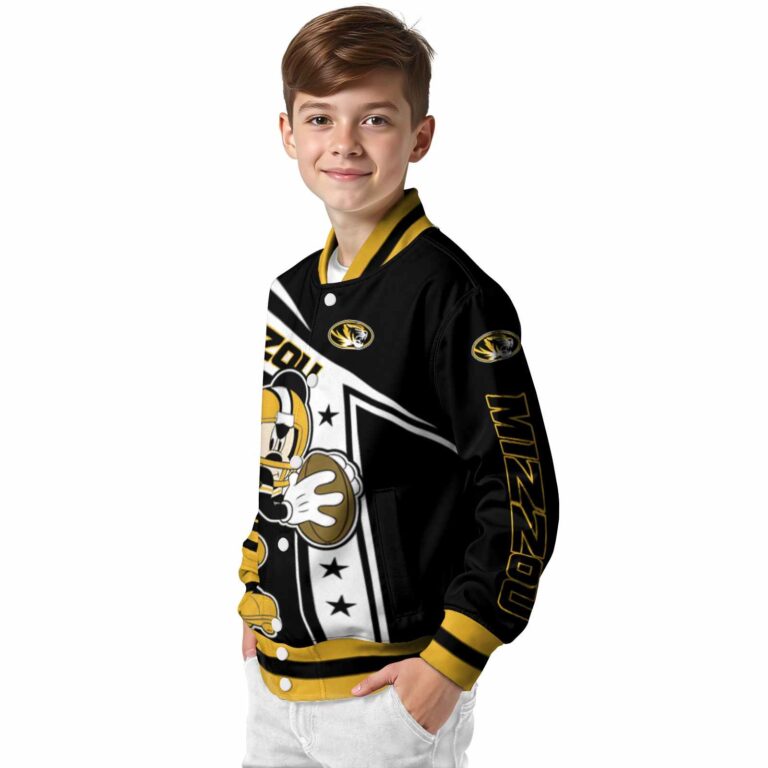 custom missouri tigers mickey football black white jacket trendy