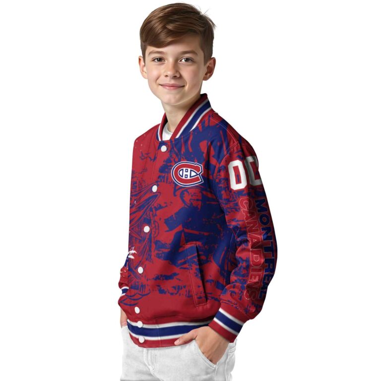 custom montreal canadiens fishing art red jacket trendy