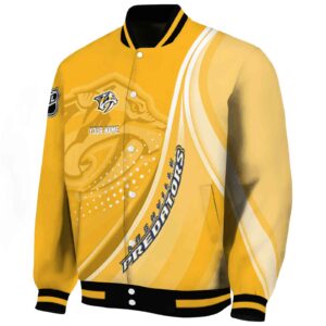 custom nashville predators wave patterns gold jacket best selling