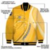 custom nashville predators wave patterns gold jacket new arrival