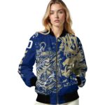 custom navy midshipmen fishing art blue jacket best selling