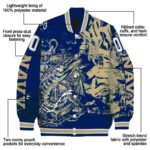 custom navy midshipmen fishing art blue jacket best selling