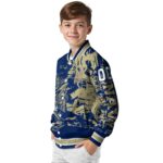 custom navy midshipmen fishing art blue jacket best selling