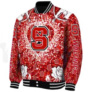 custom nc state wolfpack heart explosion red jacket best selling