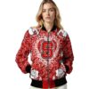 custom nc state wolfpack heart explosion red jacket latest model