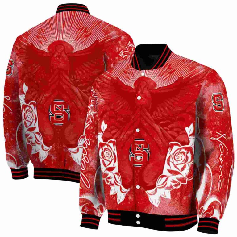 custom nc state wolfpack praying hands red jacket fashion forward