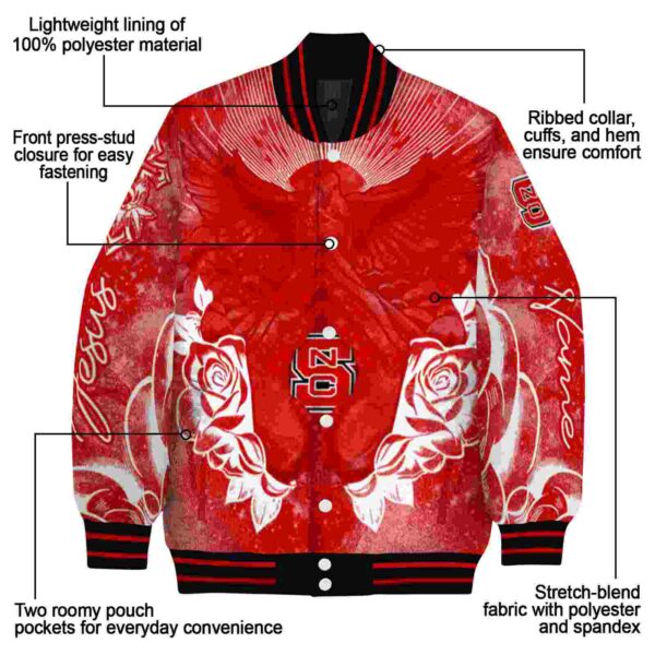 custom nc state wolfpack praying hands red jacket new arrival