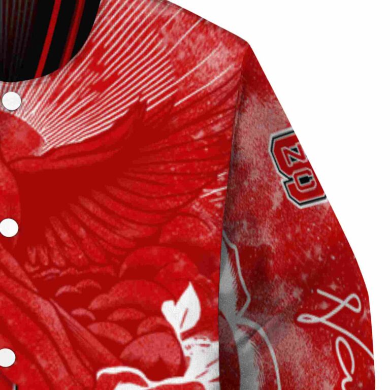 custom nc state wolfpack praying hands red jacket premium grade