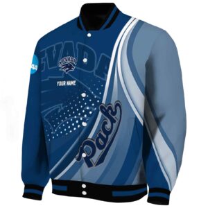custom nevada wolf pack wave patterns blue jacket best selling