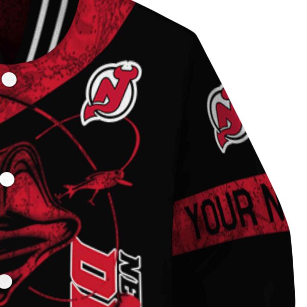 custom new jersey devils fishing rod black jacket premium grade