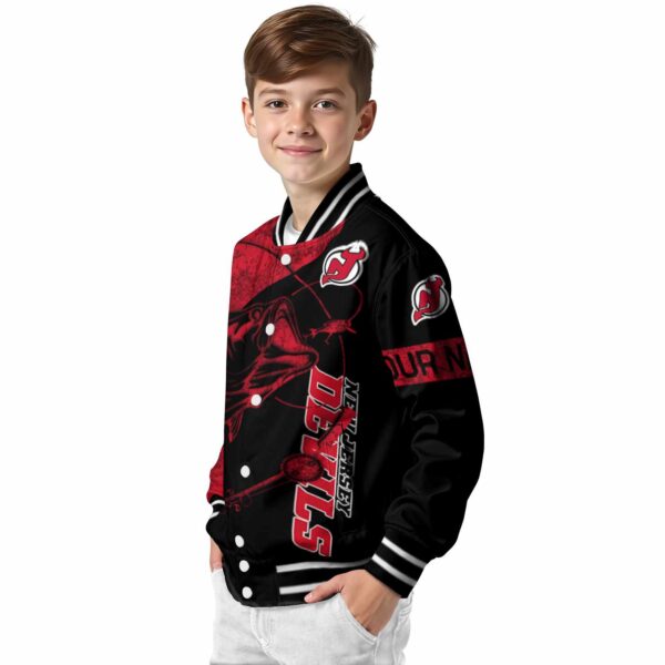 custom new jersey devils fishing rod black jacket trendy