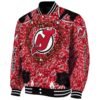 custom new jersey devils heart explosion red jacket best selling