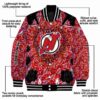 custom new jersey devils heart explosion red jacket new arrival