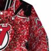 custom new jersey devils heart explosion red jacket premium grade