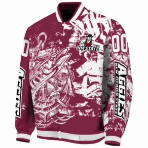 custom new mexico state aggies fishing art crimson jacket best selling