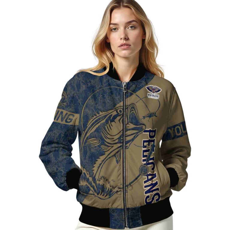 custom new orleans pelicans fishing rod gold jacket latest model
