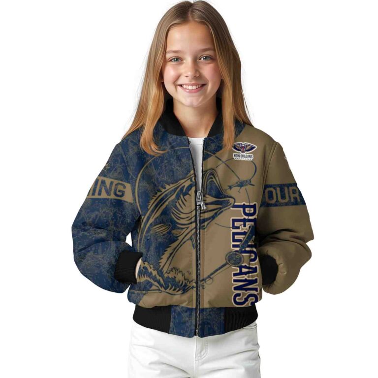 custom new orleans pelicans fishing rod gold jacket top rated