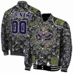 custom new orleans pelicans heart explosion navy jacket best selling