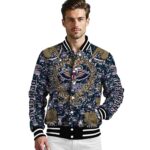 custom new orleans pelicans heart explosion navy jacket best selling