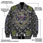 custom new orleans pelicans heart explosion navy jacket best selling