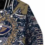 custom new orleans pelicans heart explosion navy jacket best selling