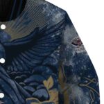 custom new orleans pelicans praying hands navy jacket best selling