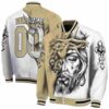 custom new orleans saints jesus tears gold white jacket fashion forward