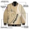 custom new orleans saints wave patterns gold jacket new arrival