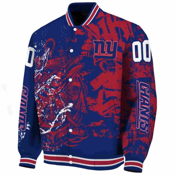 custom new york giants fishing art blue jacket best selling