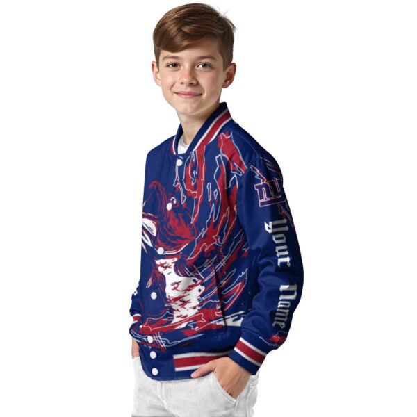 custom new york giants fishing passion blue white jacket trendy
