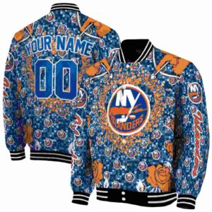 custom new york islanders heart explosion blue jacket fashion forward