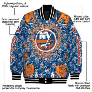 custom new york islanders heart explosion blue jacket new arrival