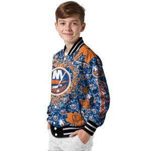 custom new york islanders heart explosion blue jacket trendy