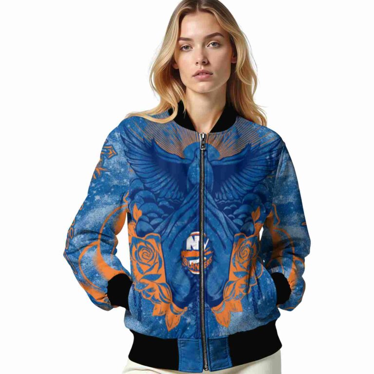 custom new york islanders praying hands blue jacket latest model