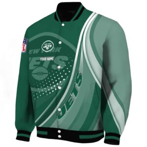 custom new york jets wave patterns green jacket best selling