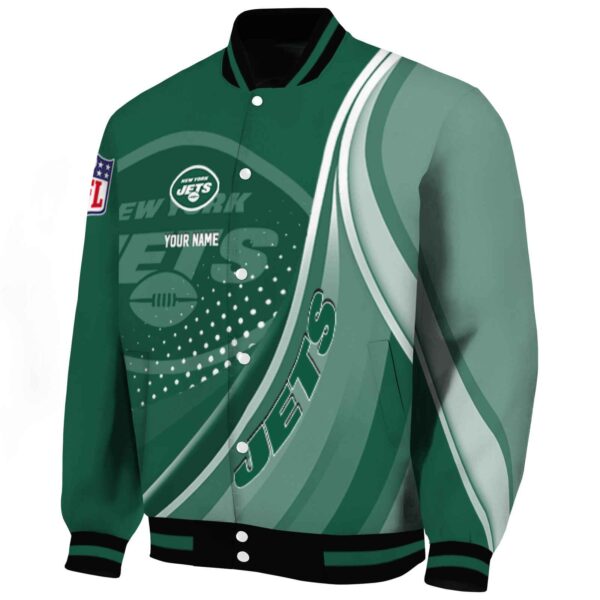 custom new york jets wave patterns green jacket best selling