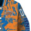 custom new york knicks fishing art blue jacket premium grade