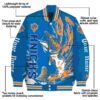 custom new york knicks fishing passion blue white jacket new arrival