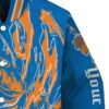 custom new york knicks fishing passion blue white jacket premium grade