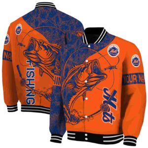custom new york mets fishing rod orange jacket fashion forward