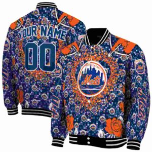 custom new york mets heart explosion blue jacket fashion forward