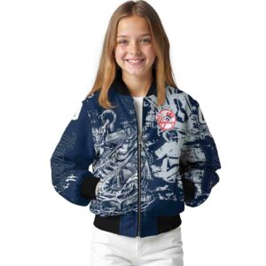 custom new york yankees fishing art navy jacket top rated