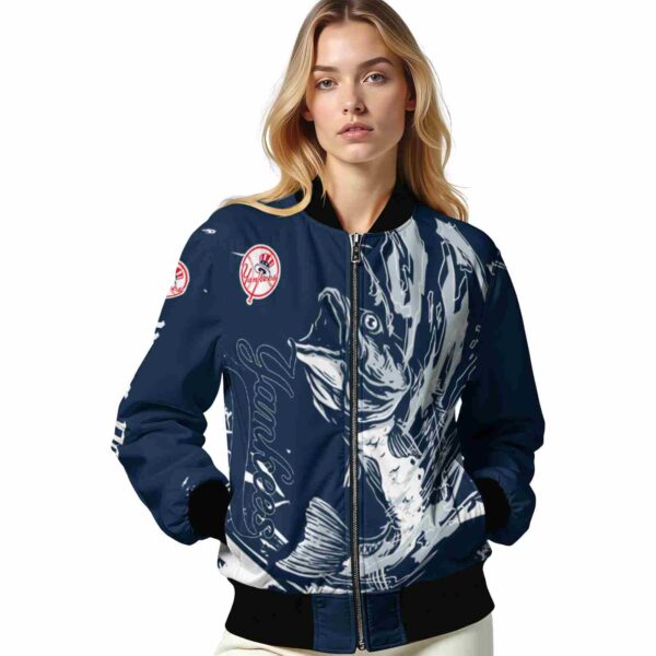custom new york yankees fishing passion navy white jacket latest model