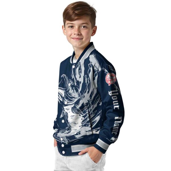 custom new york yankees fishing passion navy white jacket trendy