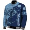 custom north carolina tar heels fishing rod navy blue jacket best selling