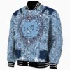 custom north carolina tar heels heart explosion light blue jacket best selling