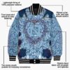 custom north carolina tar heels heart explosion light blue jacket new arrival