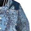 custom north carolina tar heels heart explosion light blue jacket premium grade