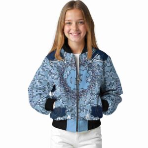 custom north carolina tar heels heart explosion light blue jacket top rated